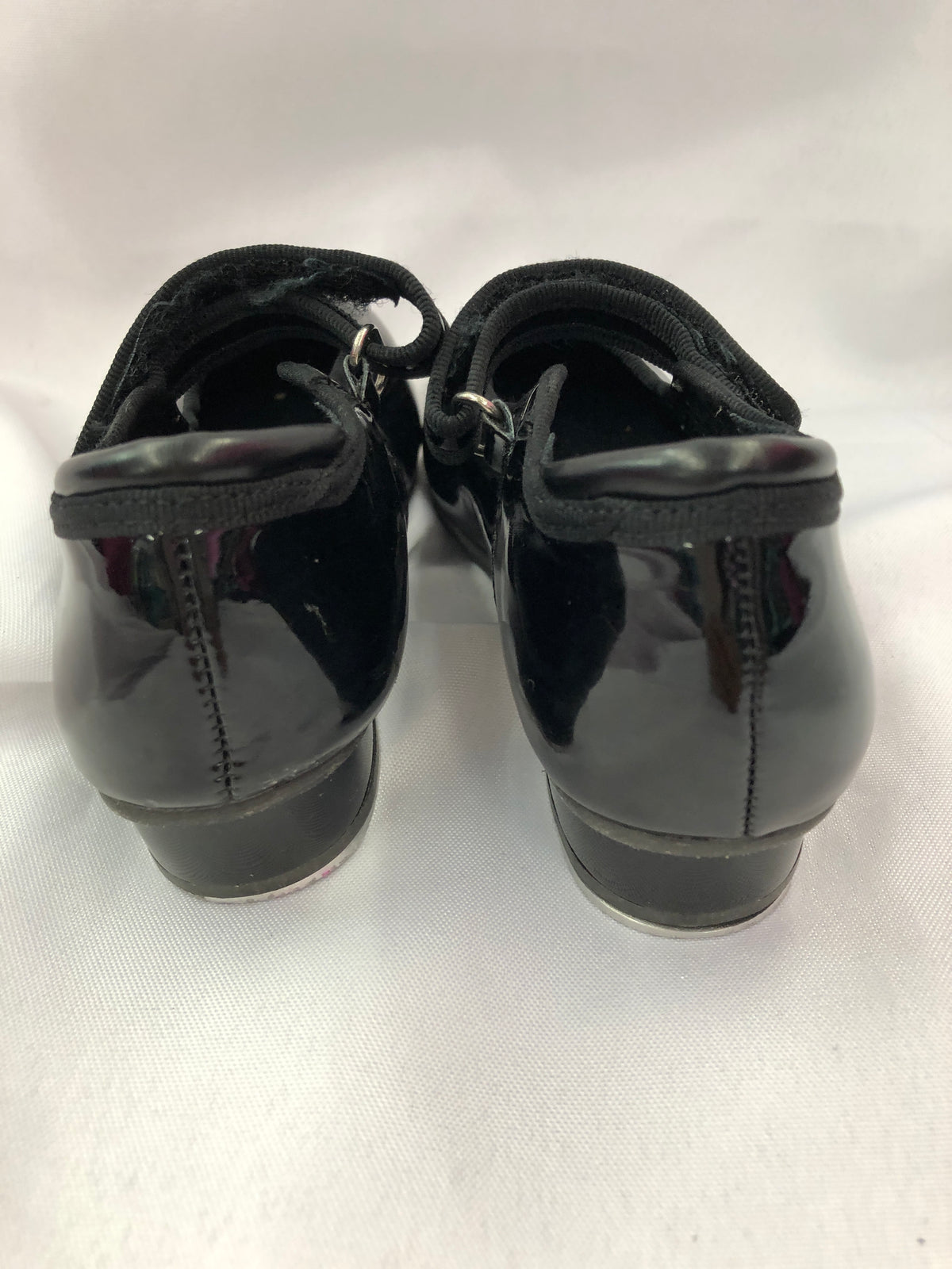 Pre-Owned Dance Tap Shoes Stelle Child 10M Mary Jane easy Strap Black