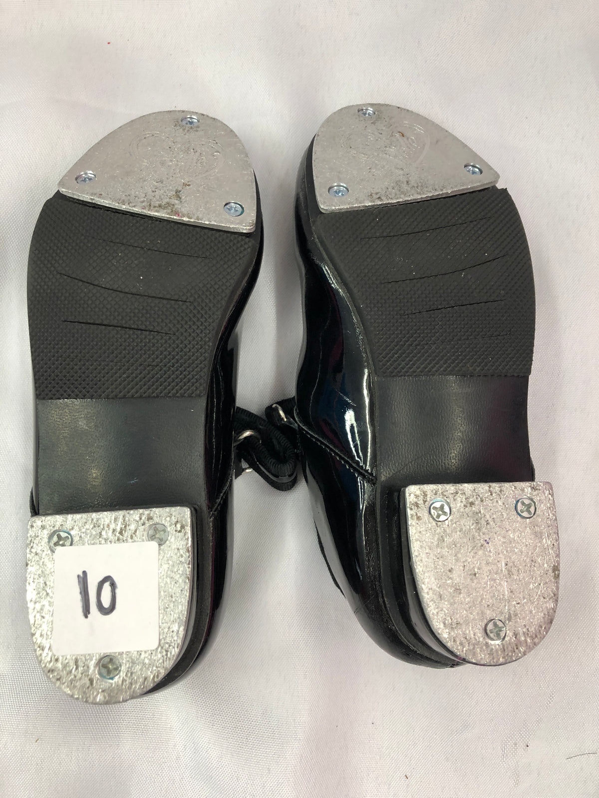 Pre-Owned Dance Tap Shoes Stelle Child 10M Mary Jane easy Strap Black