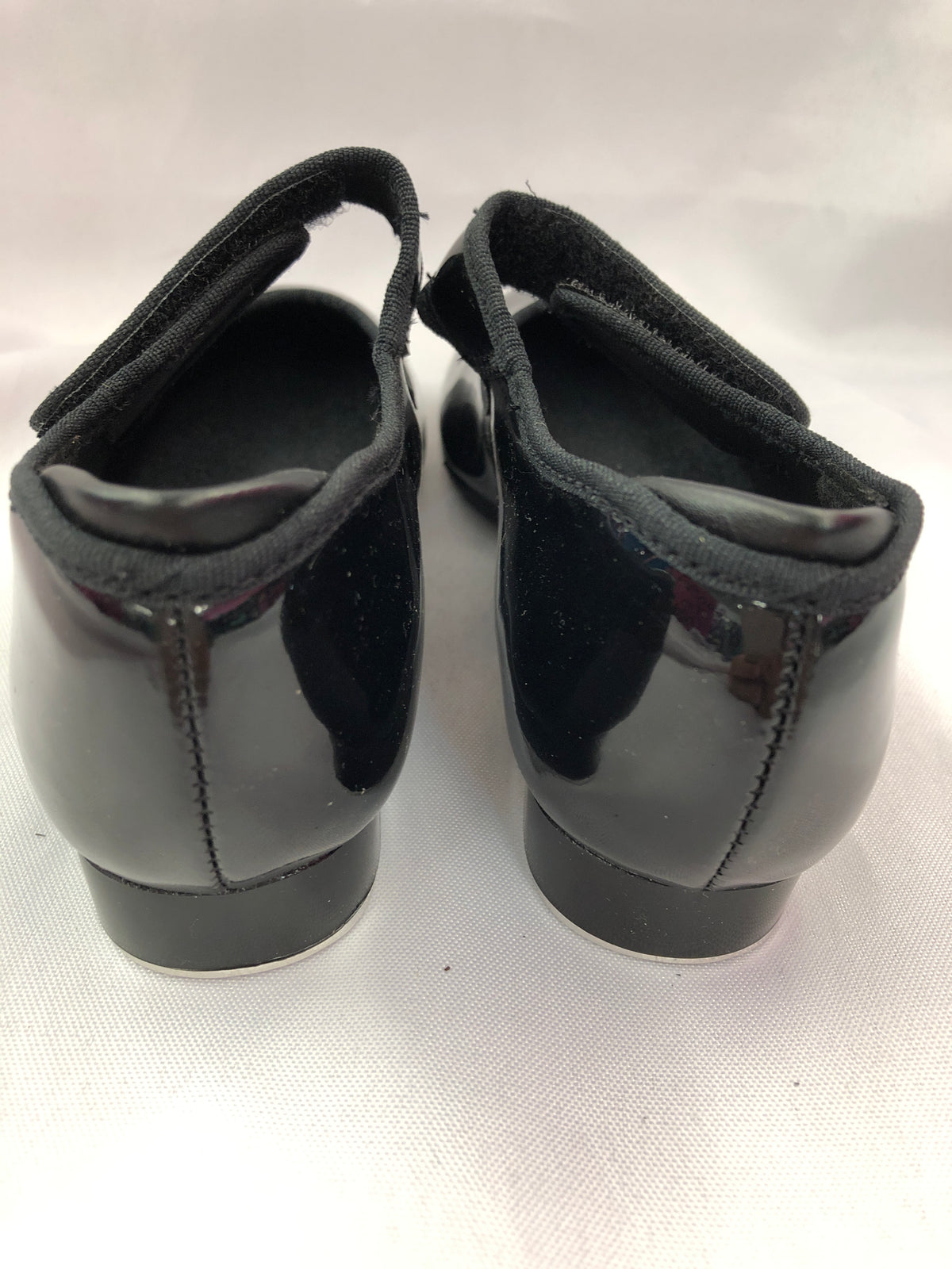 Pre-Owned Tap Shoes Theatricals Kids 12.5M Mary Jane Black Easy Strap