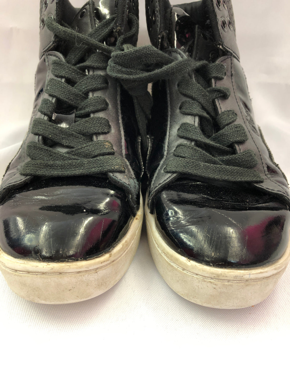 Pre-Owned Hip Hop Shoes Pastry 6M Adult High Top Sneakers Glitter