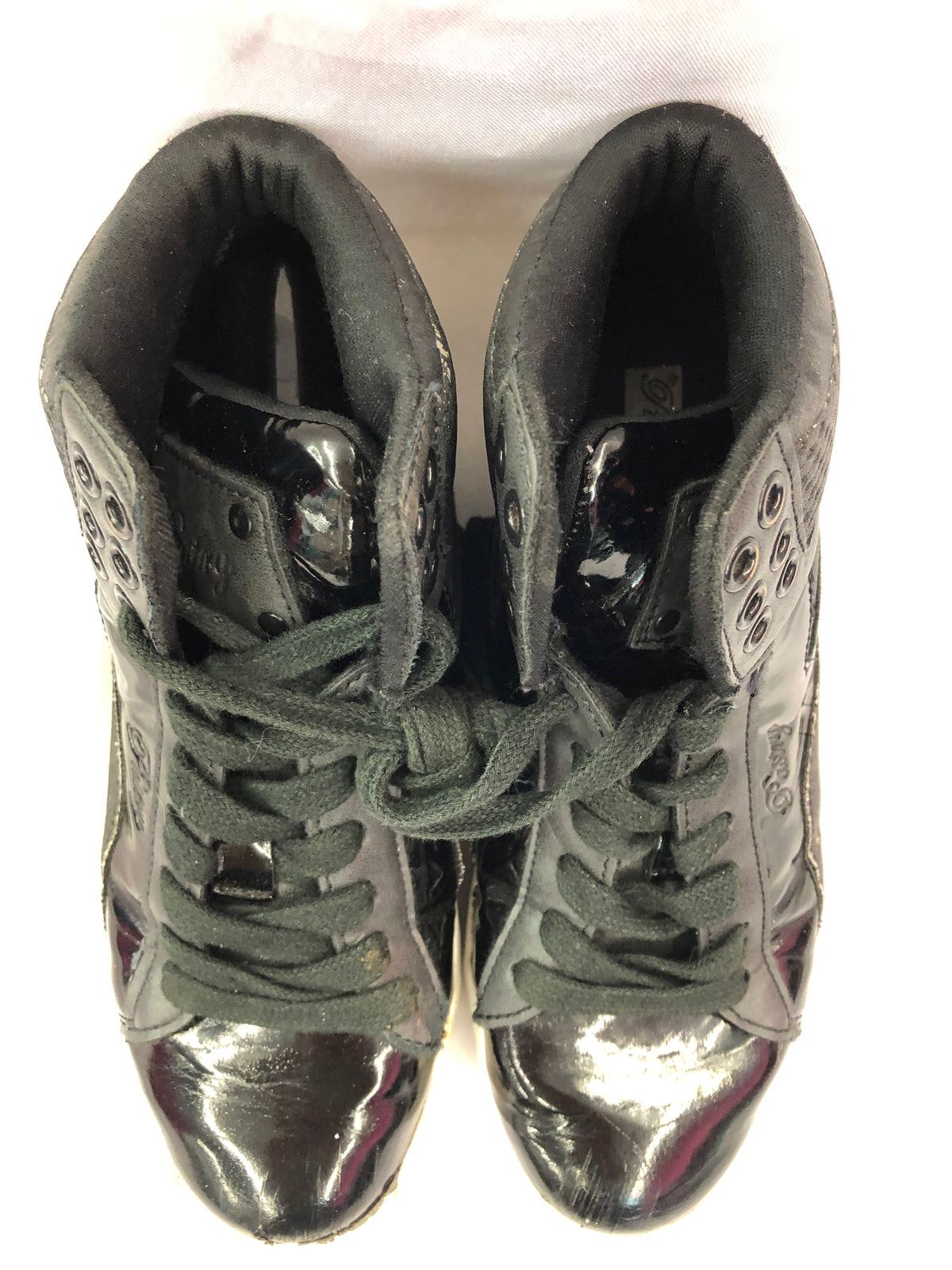 Pre-Owned Hip Hop Shoes Pastry 6M Adult High Top Sneakers Glitter
