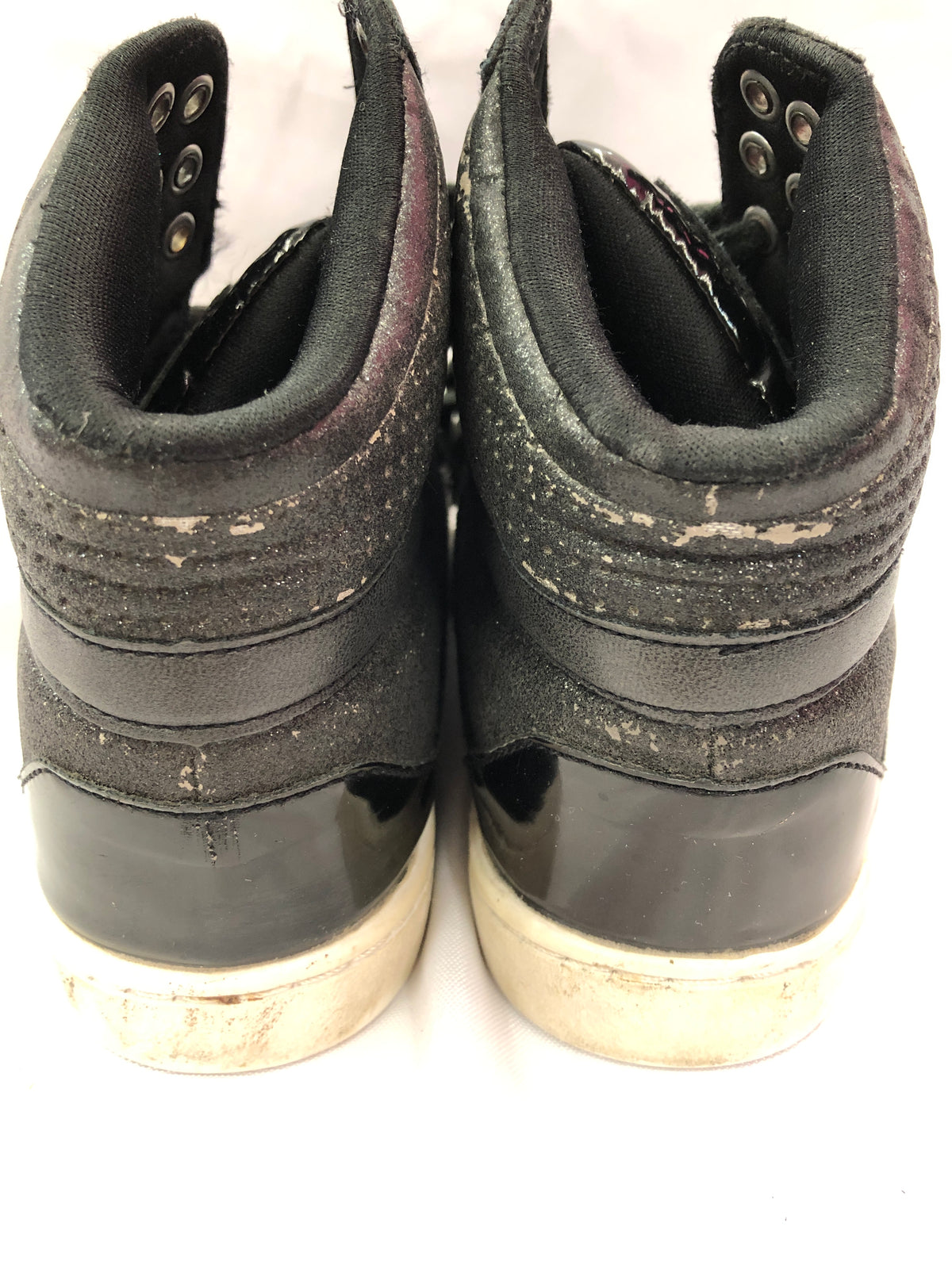 Pre-Owned Hip Hop Shoes Pastry 6M Adult High Top Sneakers Glitter