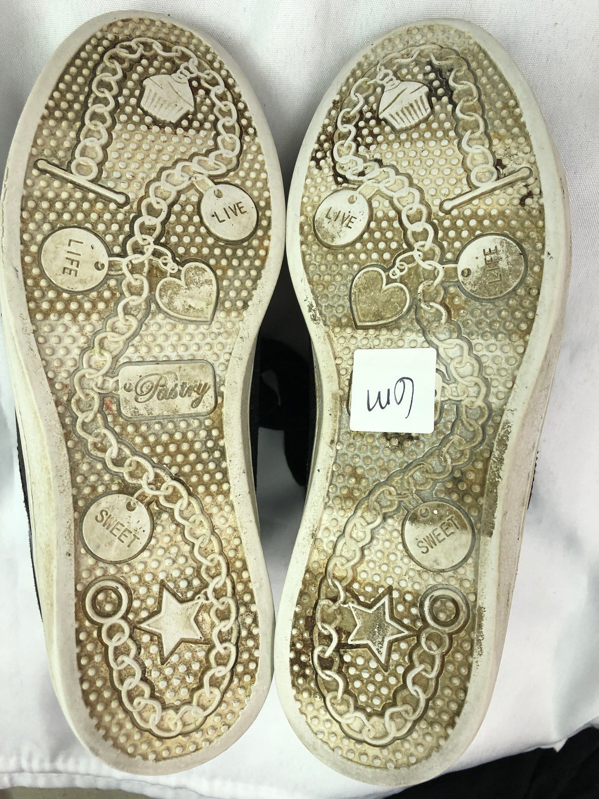 Pre-Owned Hip Hop Shoes Pastry 6M Adult High Top Sneakers Glitter