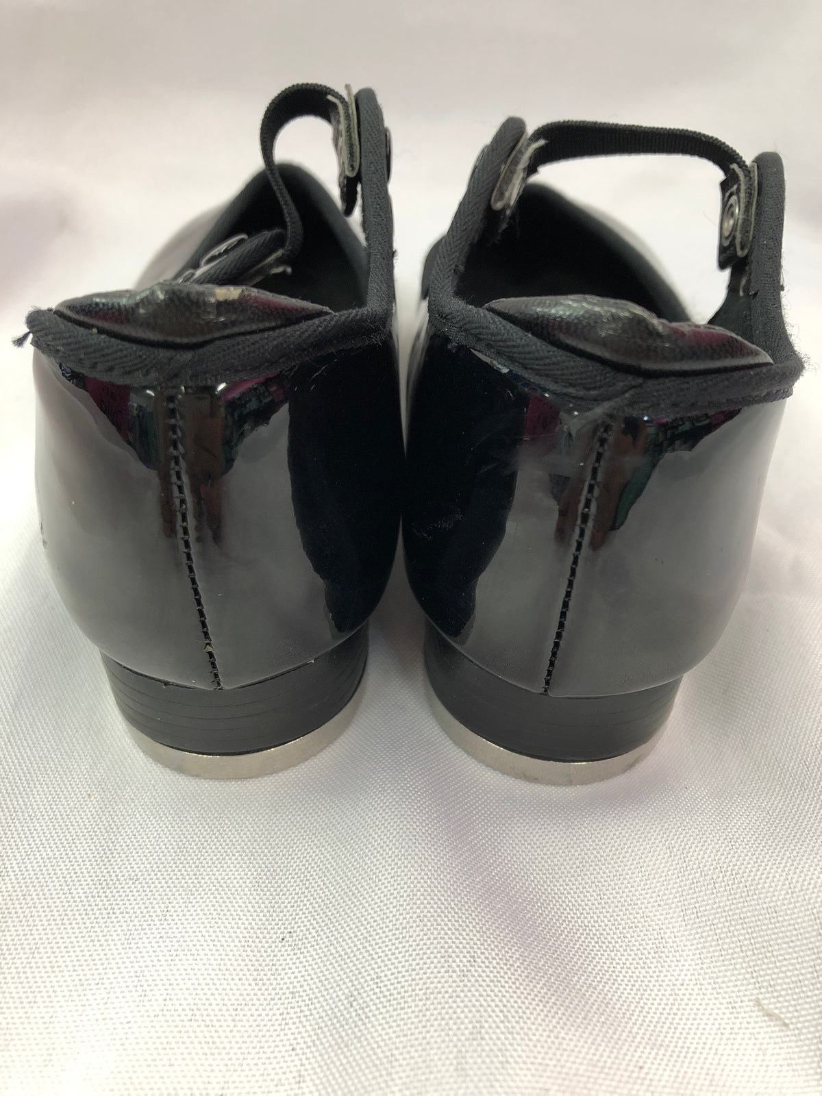 Pre-Owned Tap Shoes Capezio Black Child 12W Tyette Slip On Student
