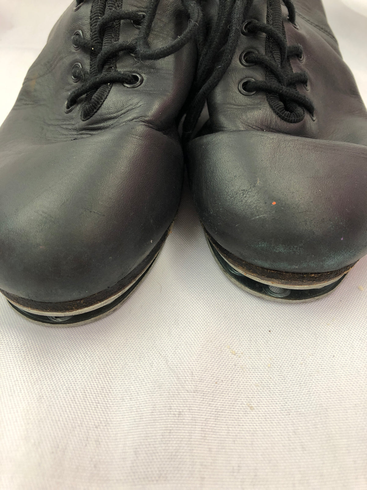 Pre-Owned Clogging Shoes Steven Stompers Adult 5.5M Oxford Leather Split Sole