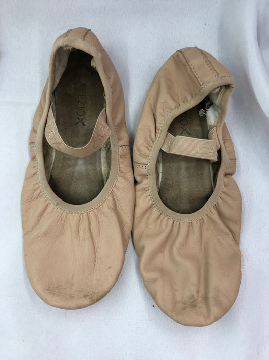 Pre-Owned Ballet Shoes Capezio Adult 10M Leather Single Strap Full Sole