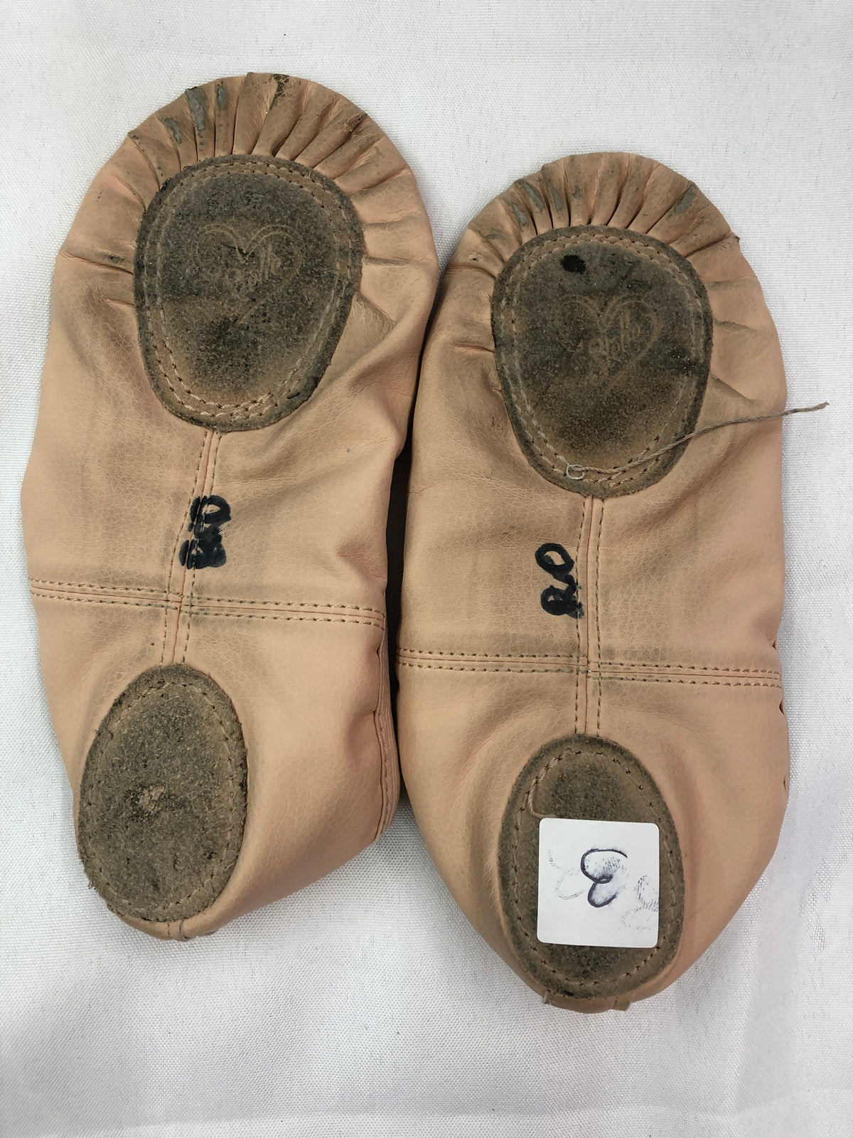 Pre-Owned Ballet Shoes Stelle Child 3M Leather Double Strap Split Sole