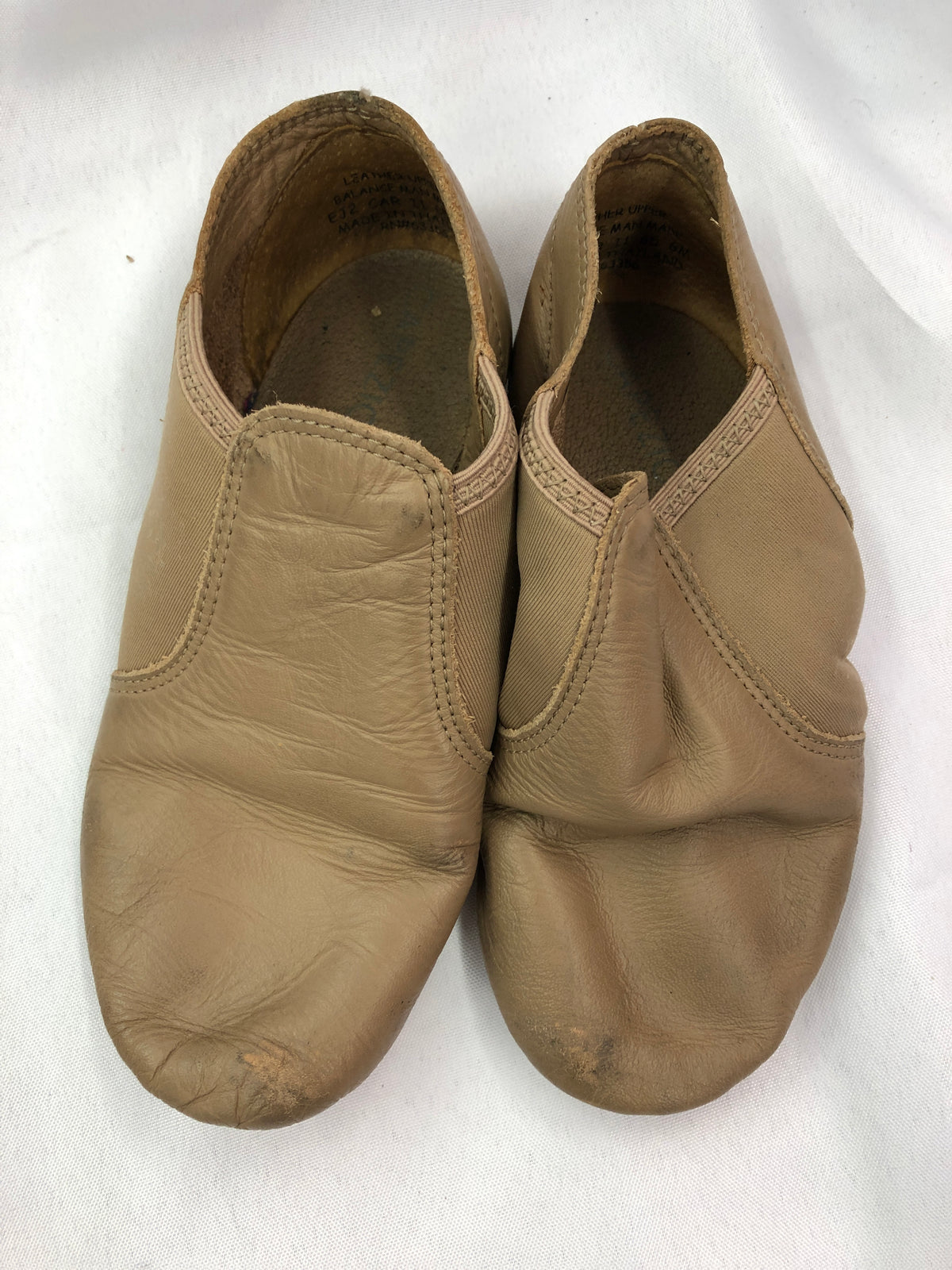 Pre-Owned Jazz Shoes Capezio 6M Adult Side Elastic Leather Slip On Split Sole