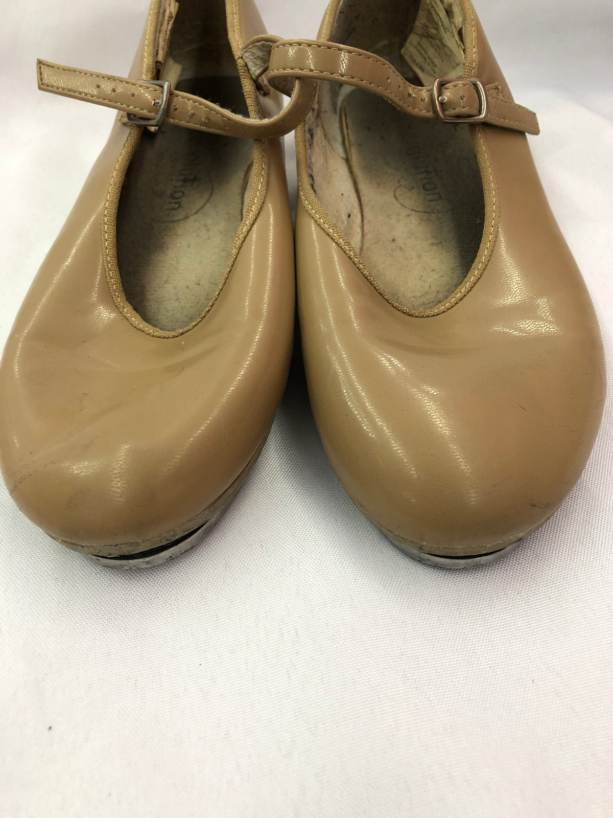 Pre-Owned Tap Shoes Revolution Style 826 6M Adult Mary Jane Buckle Tan