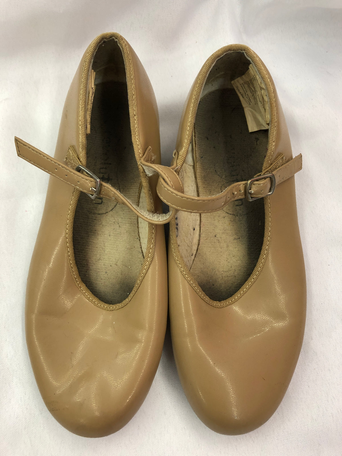 Pre-Owned Tap Shoes Revolution Style 826 6M Adult Mary Jane Buckle Tan