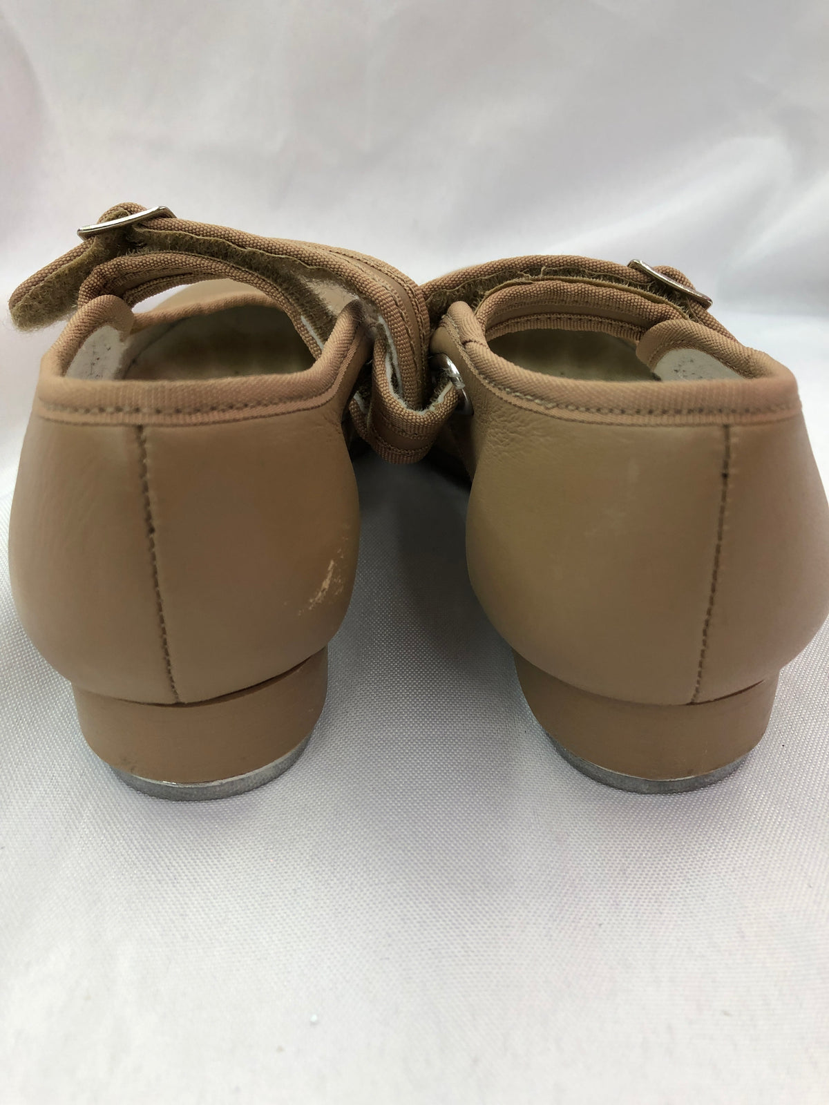 Pre-Owned Tap Shoes Capezio Child 12 Jane Leather Buckle Tan