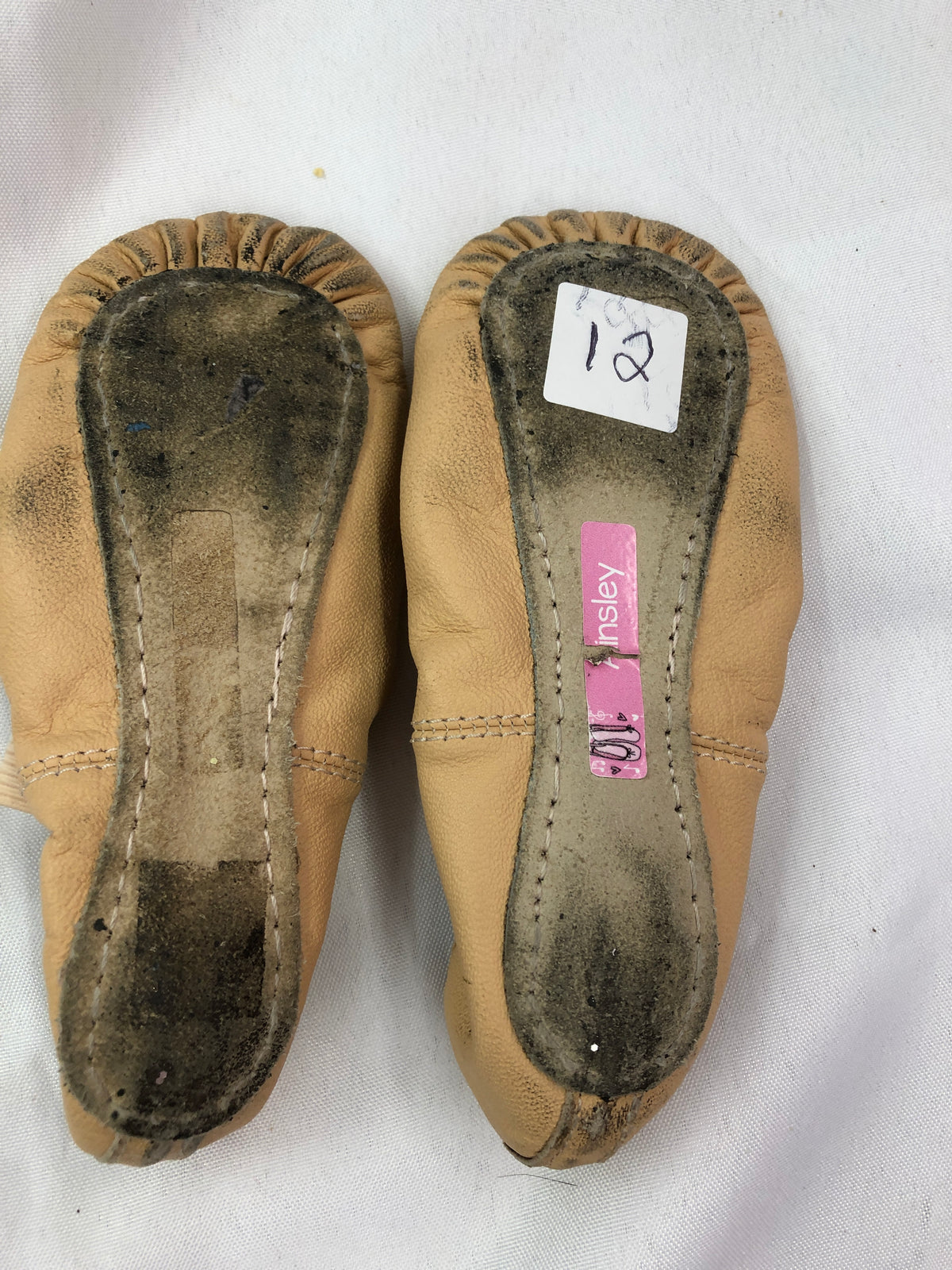 Pre-Owned Ballet Shoes Pink Child 12M DUX Dance Full Sole