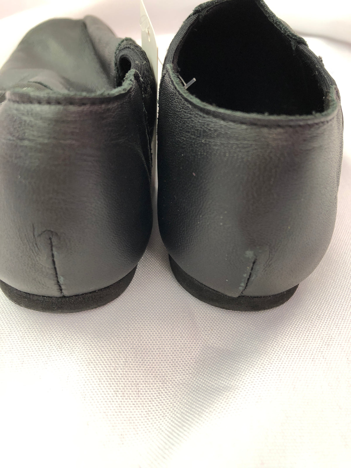 Pre-Owned Jazz Shoes So Danca 4M Youth JZ43 Black Pull On Leather Split Sole