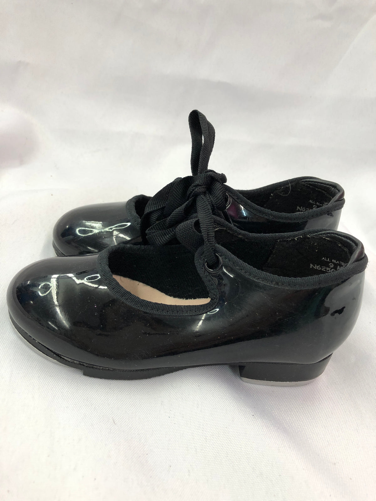 Pre-Owned Tap Shoes Capezio Black Child 9M Tyette Slip On Student