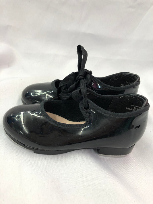 Pre-Owned Tap Shoes Capezio Black Child 9M Tyette Slip On Student