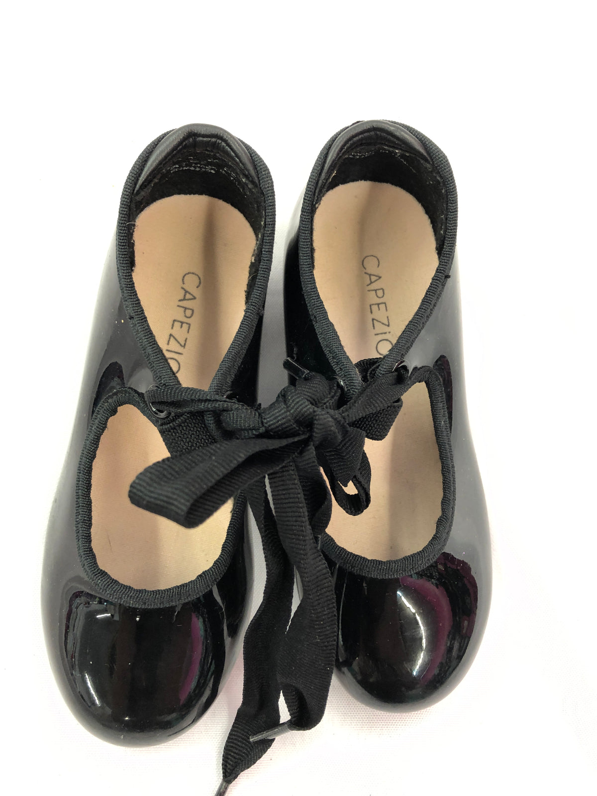 Pre-Owned Tap Shoes Capezio Black Child 9M Tyette Slip On Student