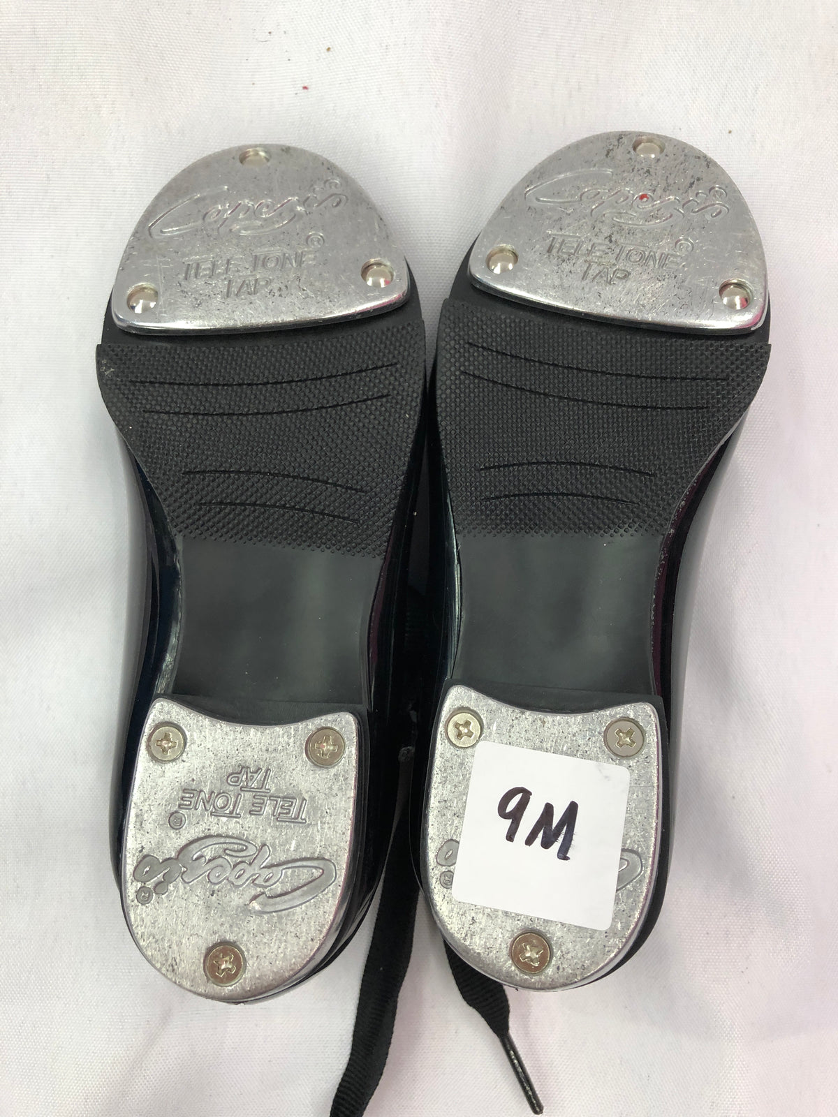 Pre-Owned Tap Shoes Capezio Black Child 9M Tyette Slip On Student