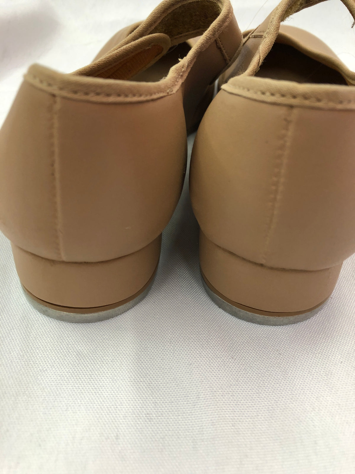 Dance Tap Shoes Adult 7M Tan So Danca TA38 Mary Jane Leather Loop Strap