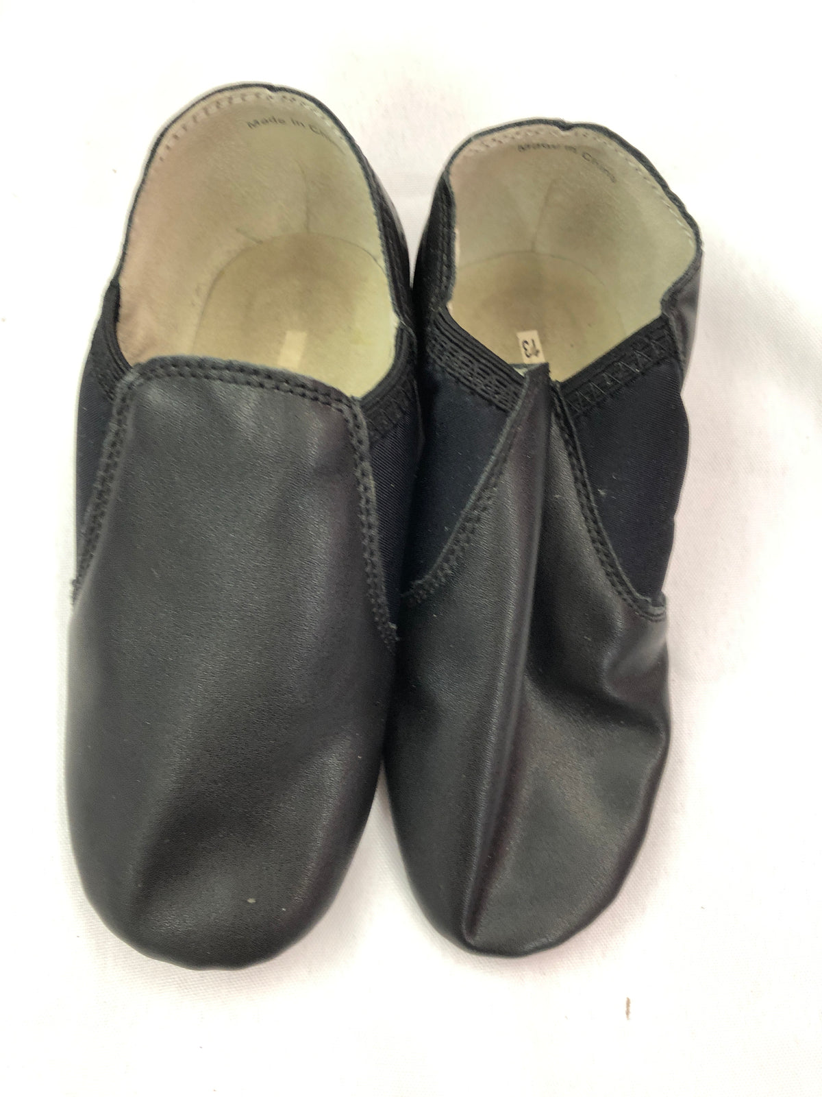 Pre-Owned Jazz Shoes Generic 13M Child Slip On Leather Split Sole