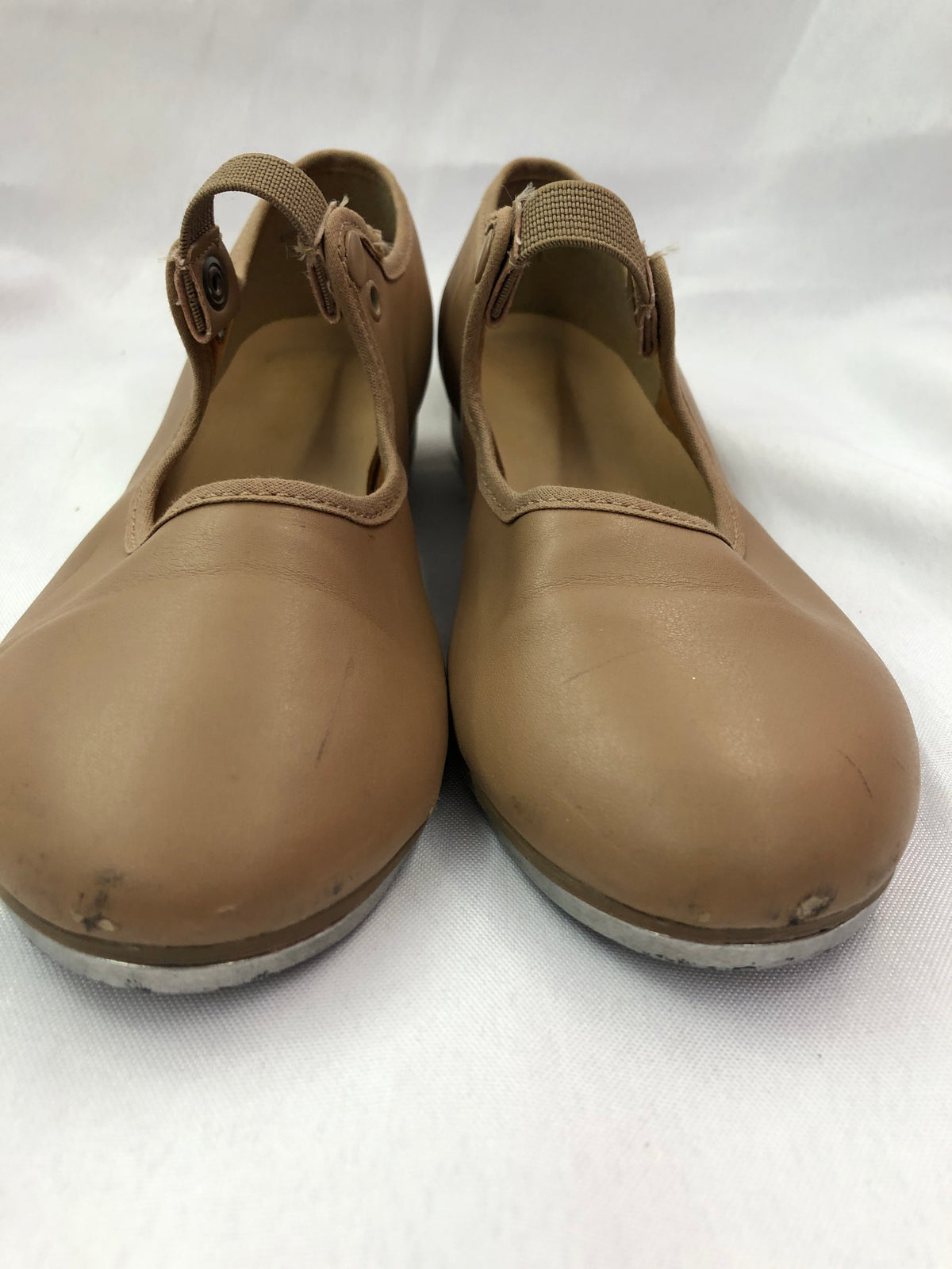 Pre-Owned Tap Shoes SoDanca Child 2M Tan Tyette TA35