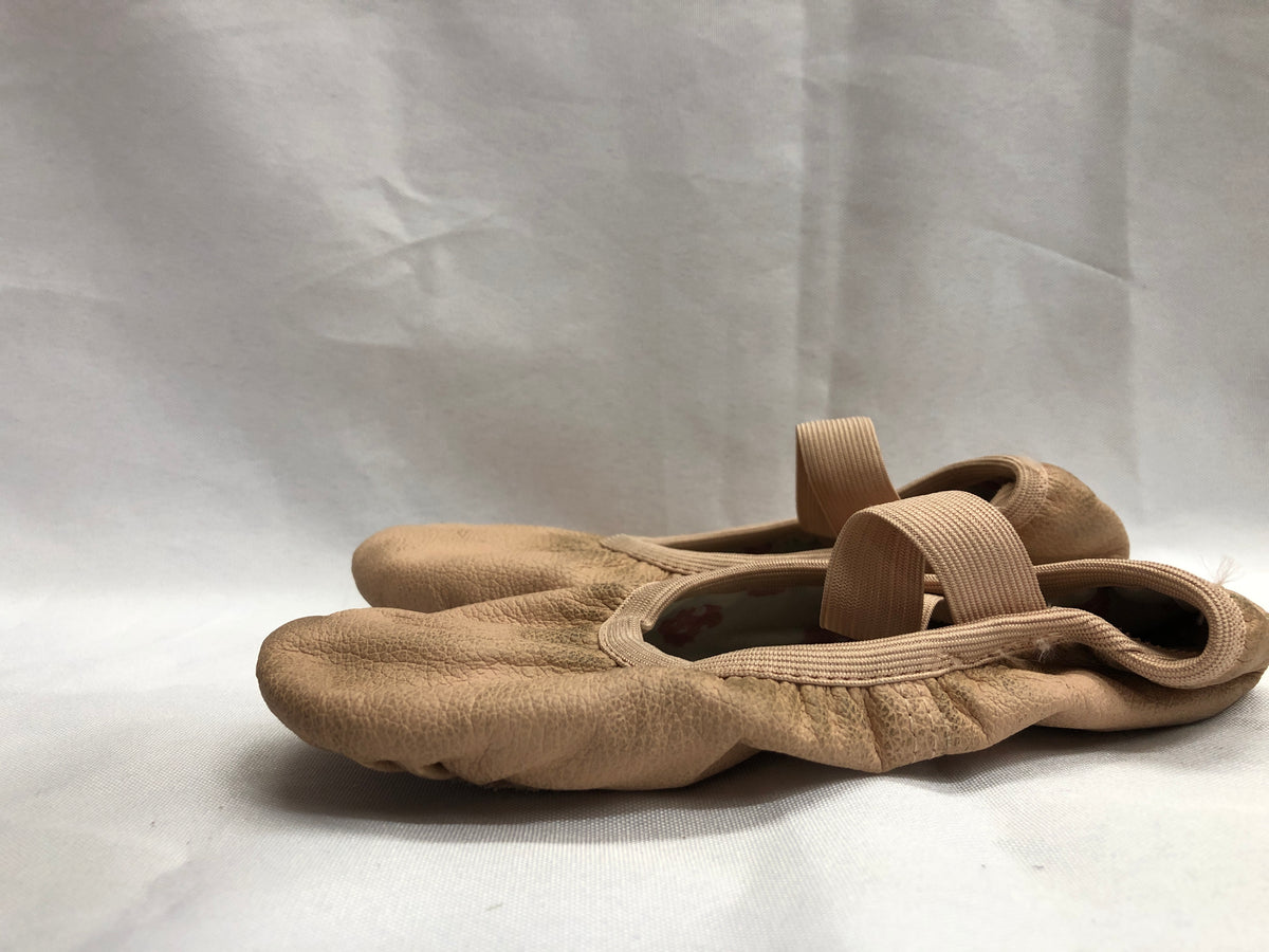 Pre-Owned Ballet Shoes SoDanca Child 13.5A Pull On Leather Single Strap Full Sole