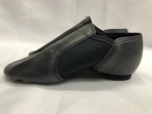 Pre-Owned Jazz Shoes Stelle Child 12M Black Leather Slip On