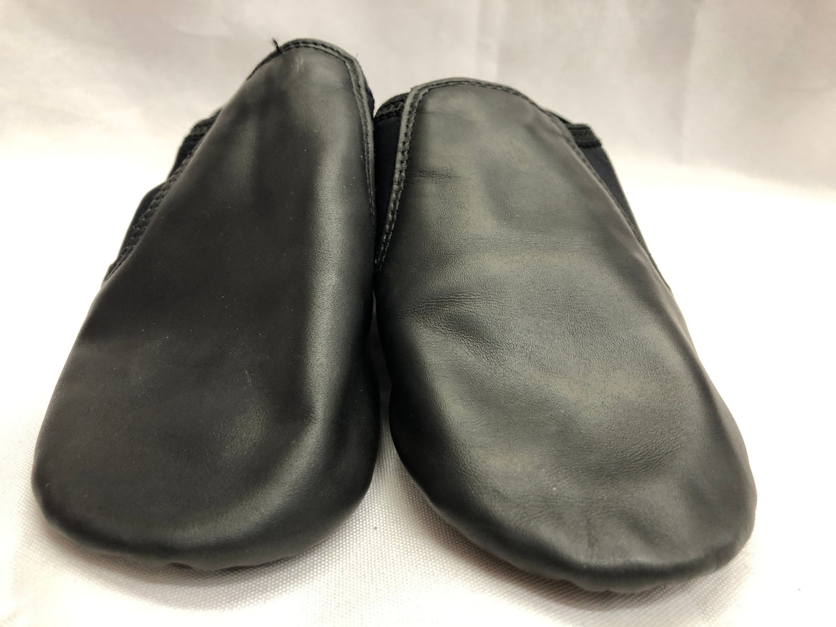 Pre-Owned Jazz Shoes Stelle Child 12M Black Leather Slip On