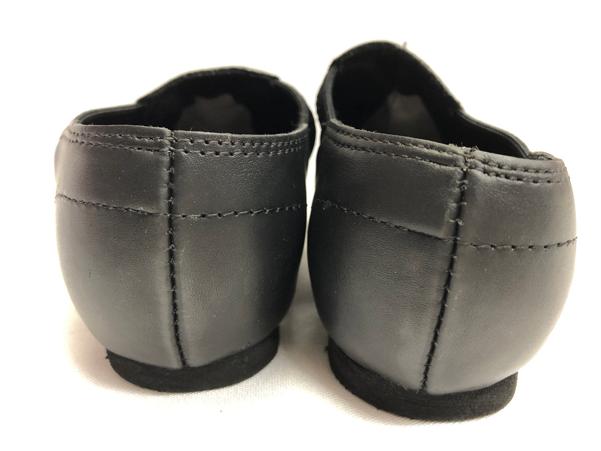 Pre-Owned Jazz Shoes Stelle Child 12M Black Leather Slip On