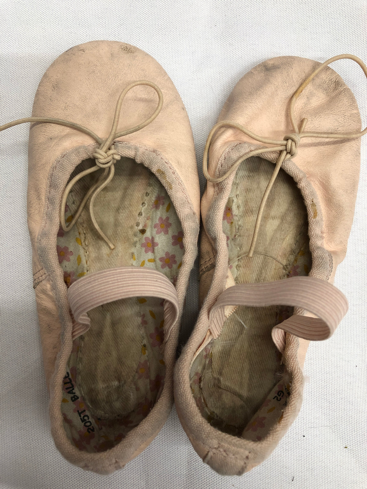 Pre-Owned Ballet Shoes Pink Capezio 205T Daisy Child 9.5W Leather Strap Full Sole