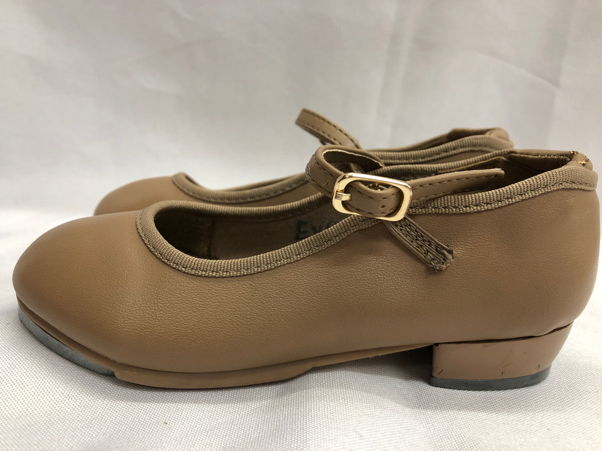 Pre-Owned Tap Shoes Dancing Fair Child 9.5M Mary Jane Leather Buckle