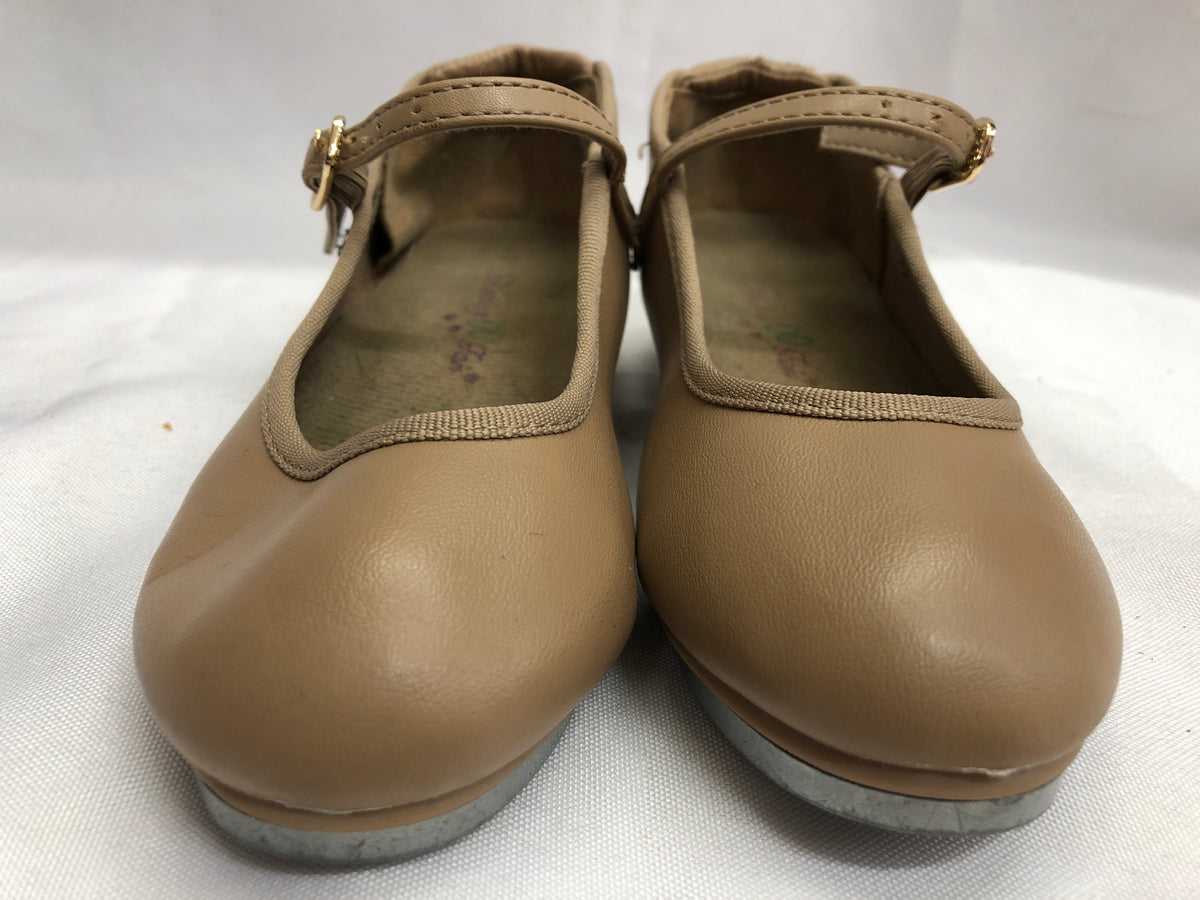 Pre-Owned Tap Shoes Dancing Fair Child 9.5M Mary Jane Leather Buckle