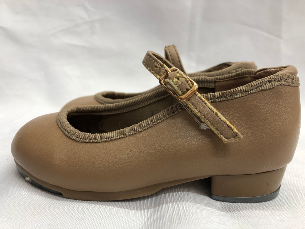 Pre-Owned Tap Shoes Dancing Fair Child 7M Mary Jane Leather Buckle
