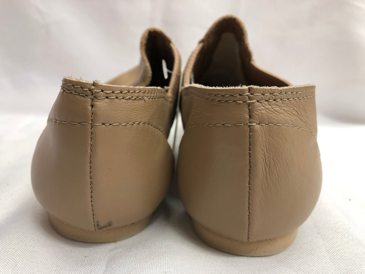 Pre-Owned Jazz Shoes Capezio 7.5M Adult Side Elastic Leather Slip On Split Sole