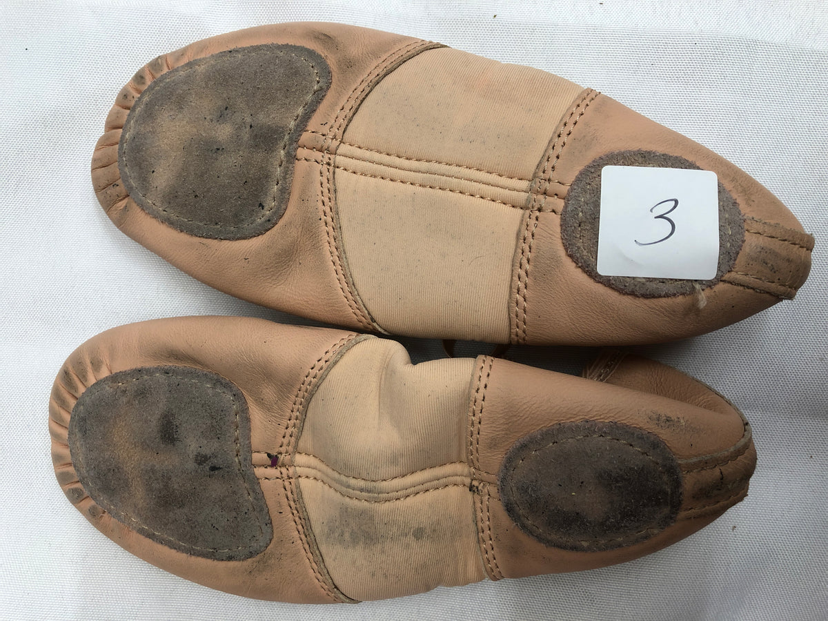 Pre-Owned Ballet Shoes Revolution 150 Pink Child 1M Leather Split Sole Stretch