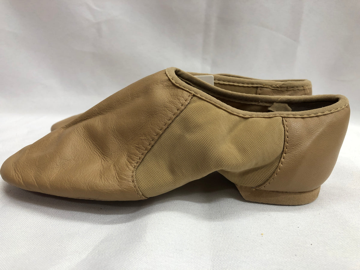 Pre-Owned Jazz Shoes Bloch Child 3M Tan Leather Slip On Split Sole