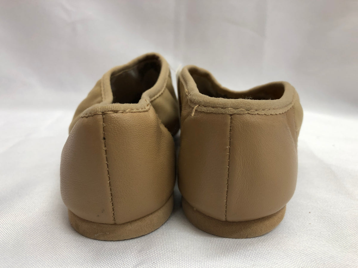 Pre-Owned Jazz Shoes Bloch Child 3M Tan Leather Slip On Split Sole