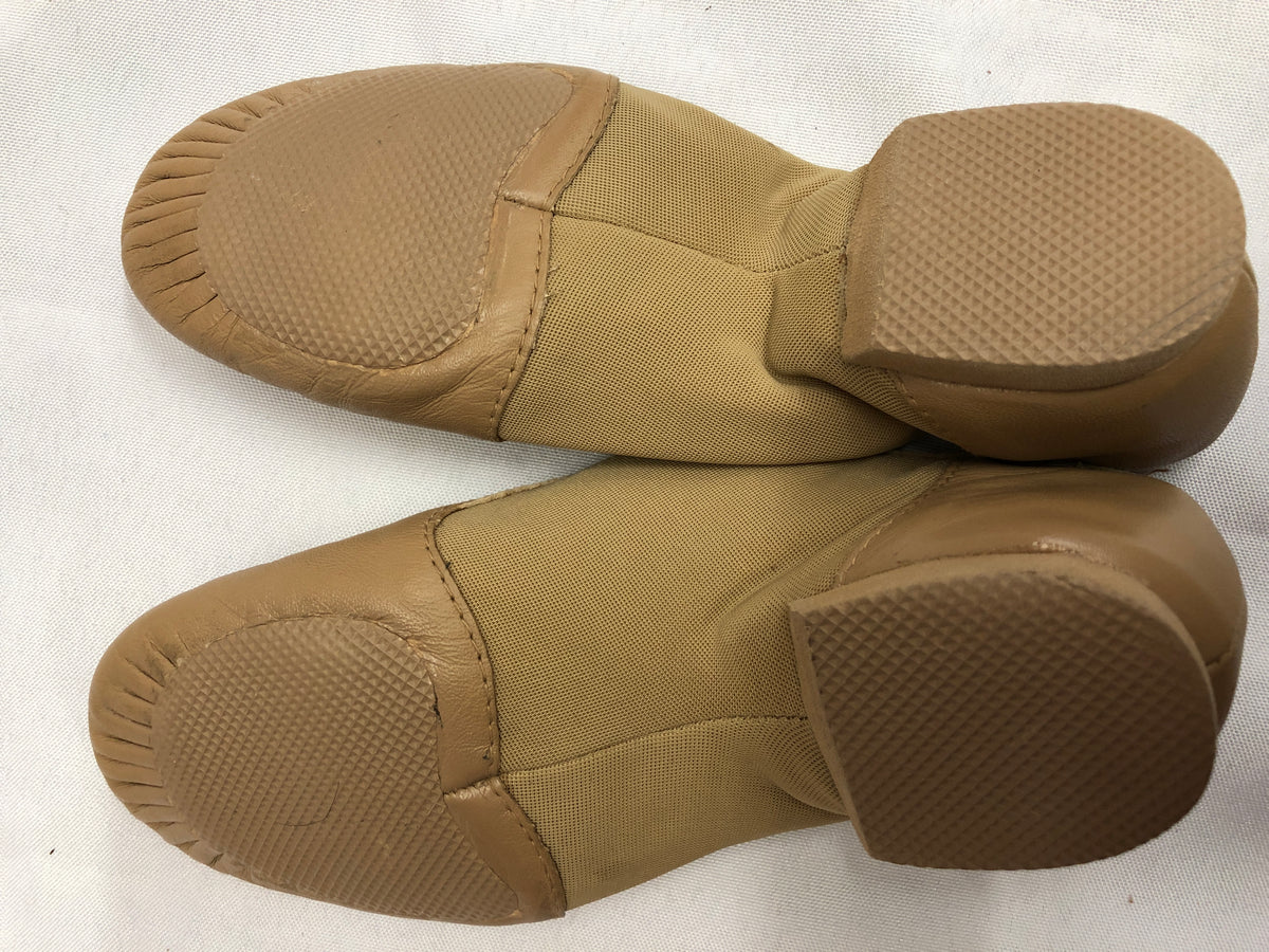 Pre-Owned Jazz Shoes Bloch Child 3M Tan Leather Slip On Split Sole