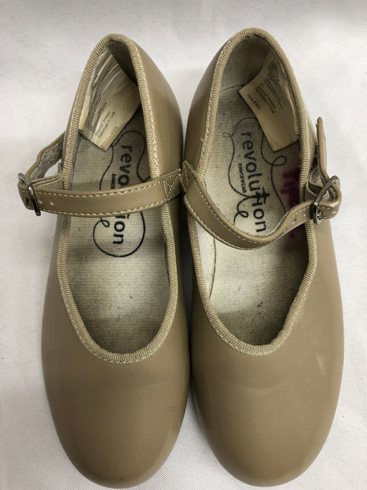 Pre-Owned Tap Shoes Revolution 823 Child 2M Mary Jane Leather Buckle Student