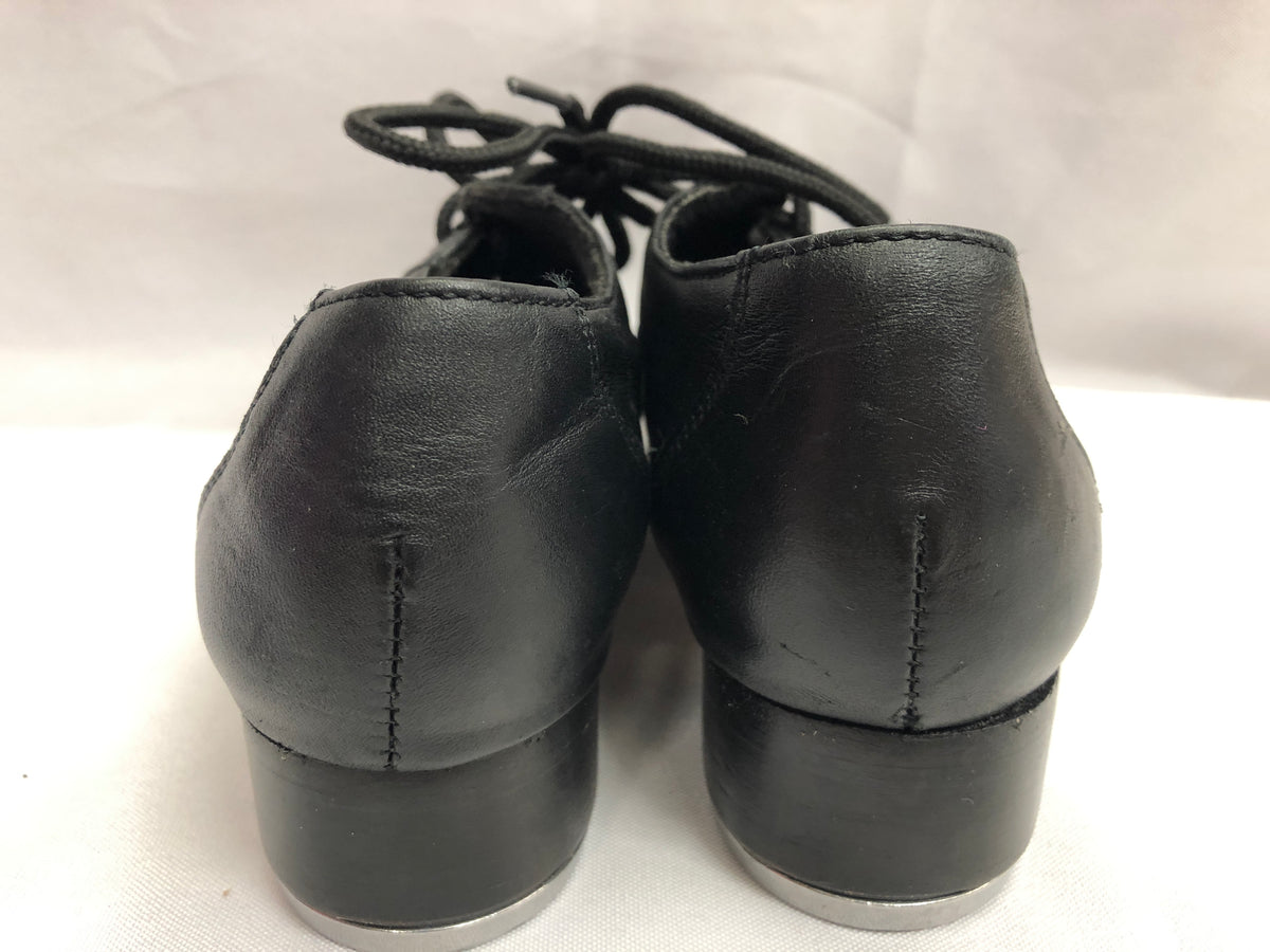 Pre-Owned Tap Shoes Zoot Oxford Dancing Fair 736 Black 2 Child