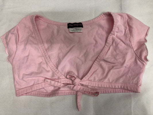Pre-Owned Top Crop Shrug Cotton Pink Small Child 7/8 Ballet Tap