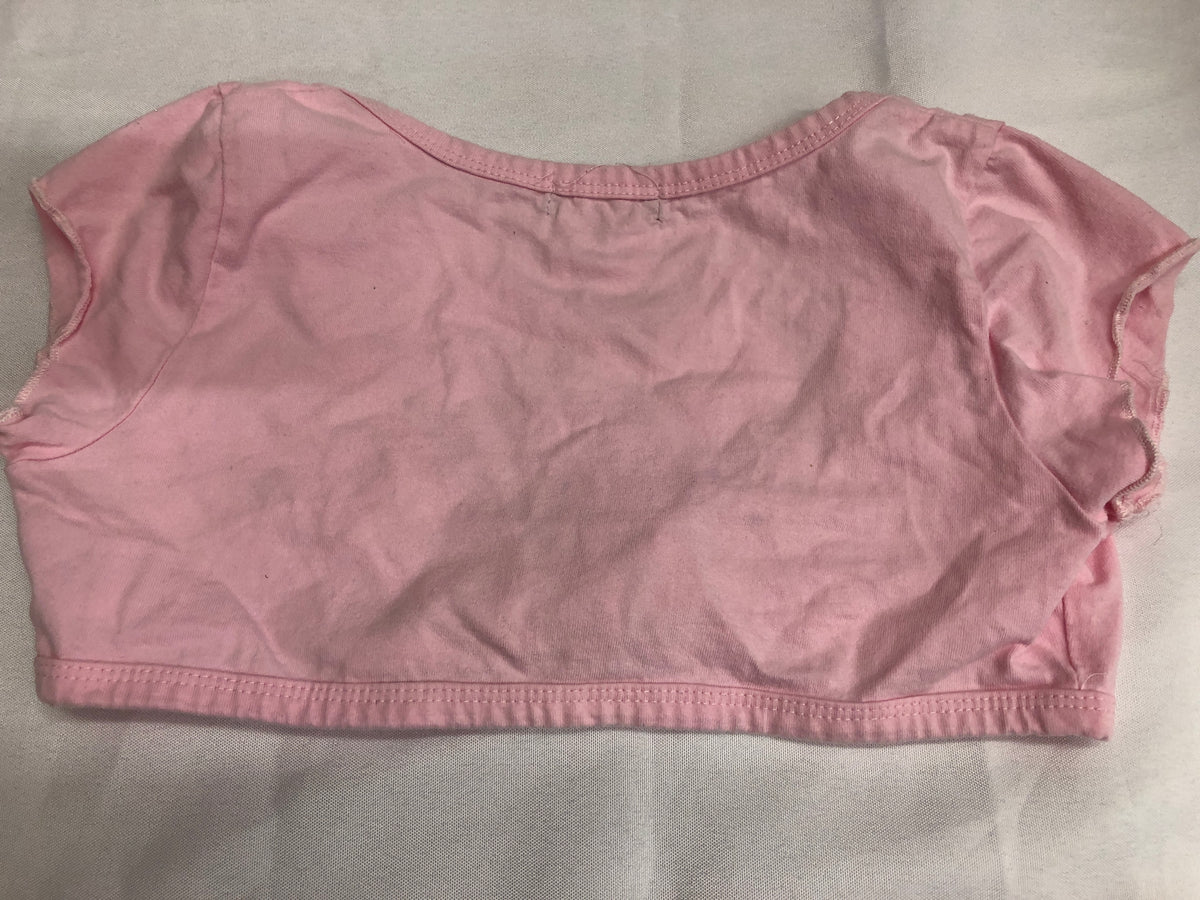 Pre-Owned Top Crop Shrug Cotton Pink Small Child 7/8 Ballet Tap