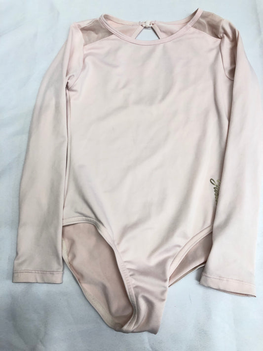 Pre-Owned Leotard Justice Small 7/8 Child Lt PInk Acro Ballet Jazz