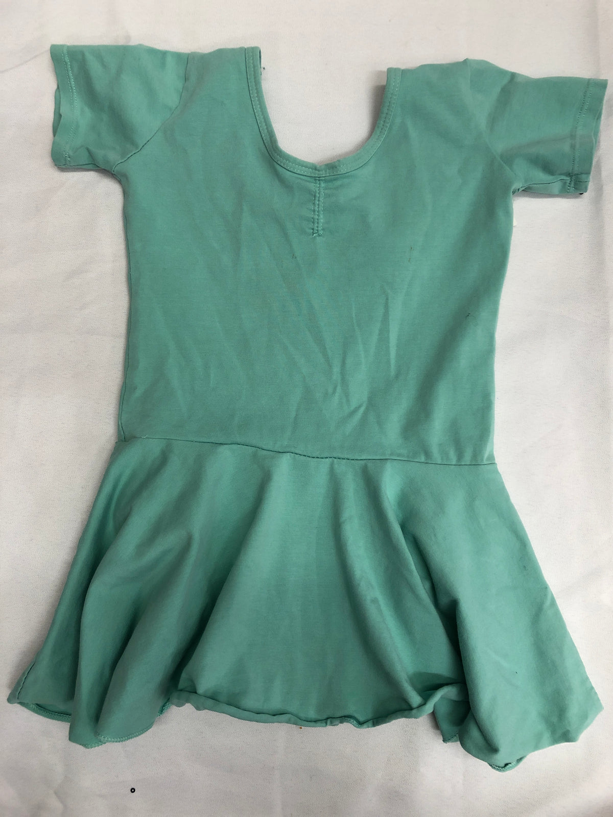 Pre-Owned Leotard Dress Small Child Mint Green Short Sleeve Ballet Tap