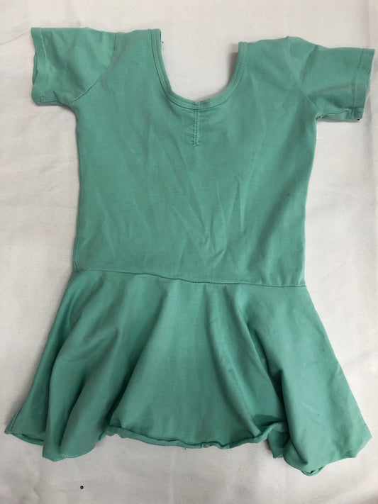 Pre-Owned Leotard Dress Small Child Mint Green Short Sleeve Ballet Tap
