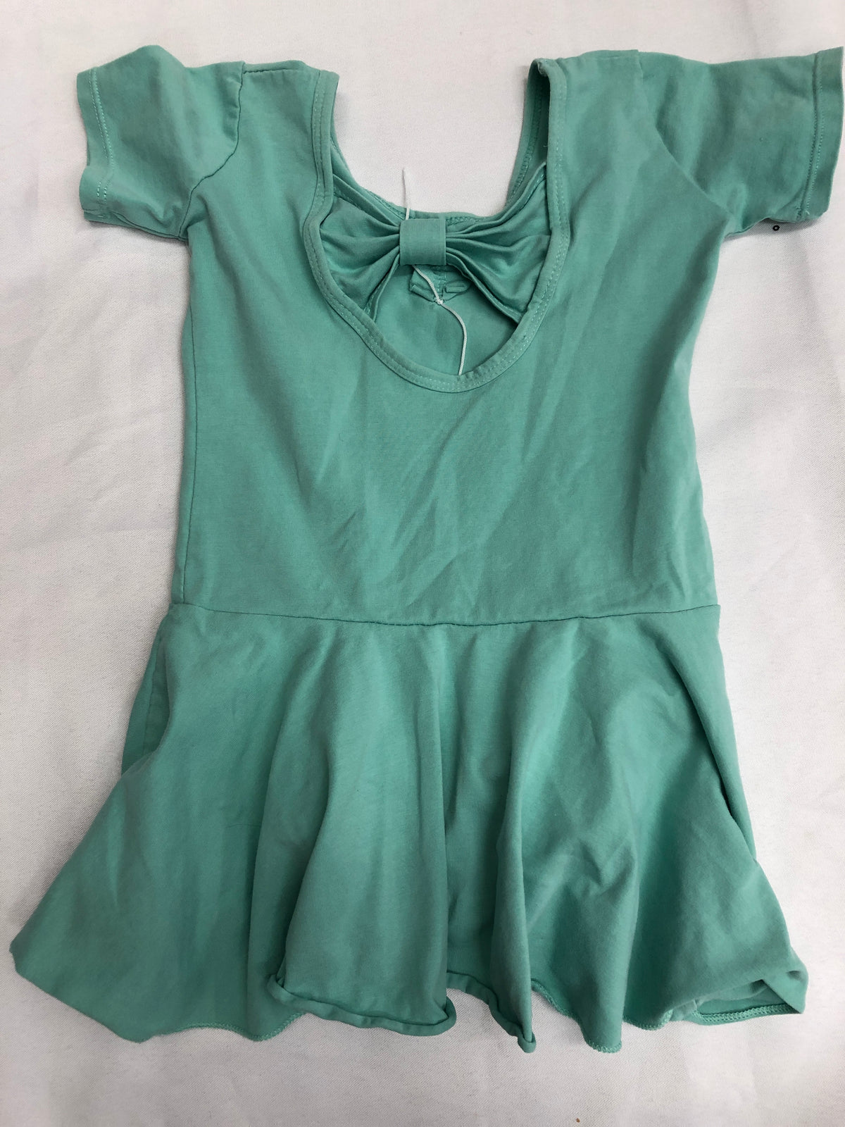 Pre-Owned Leotard Dress Small Child Mint Green Short Sleeve Ballet Tap