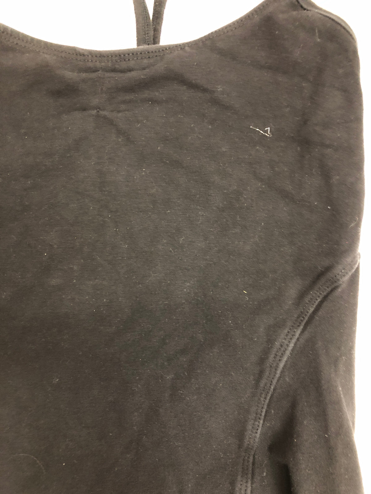 Pre-Owned Leotard Black Lace Medium Adult Cotton Blend Camisole Ballet Jazz