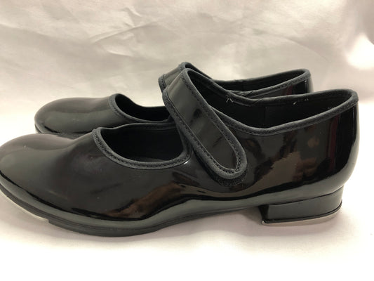 Pre-Owned Tap Shoes Youth 6M Black So Danca Mary Jane Leather Loop Strap