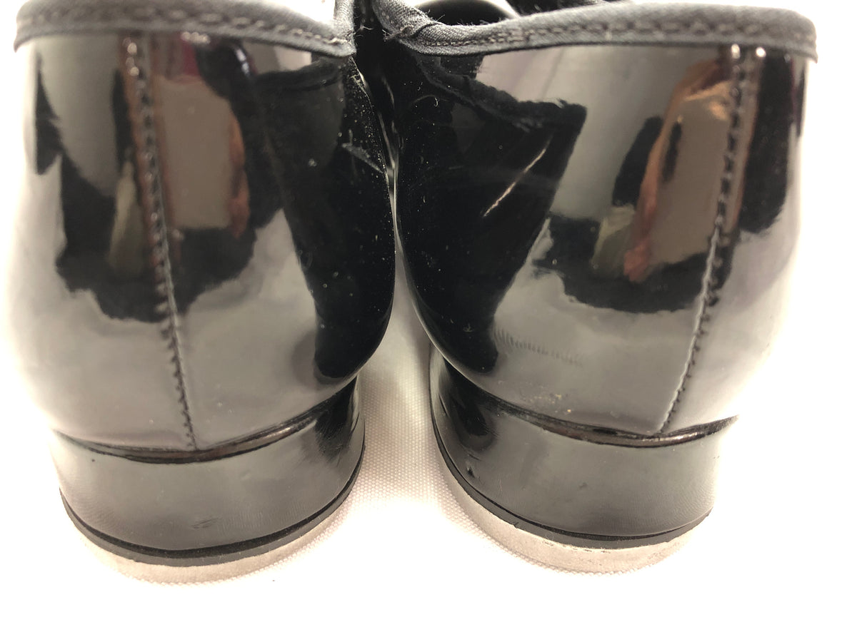 Pre-Owned Tap Shoes Youth 6M Black So Danca Mary Jane Leather Loop Strap