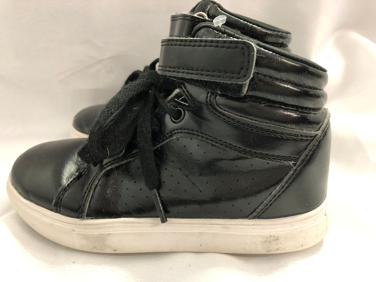 Pre-Owned Hip Hop Sneakers Weissman Kids 11M High Top W360 Vinyl Black