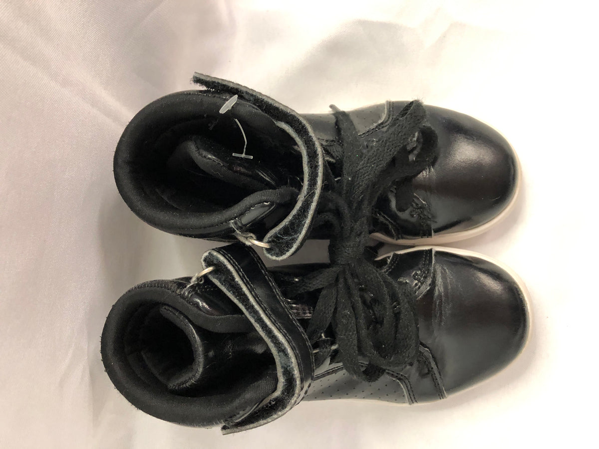 Pre-Owned Hip Hop Sneakers Weissman Kids 11M High Top W360 Vinyl Black